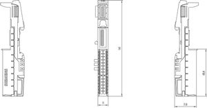 Siemens 6ES7193-6BP40-0DA1 PLC-klem 24 V/DC