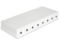 DeLOCK Keystone Surface Mounted Box 8 Port behuizing - thumbnail