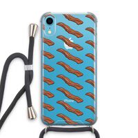 Bacon to my eggs #2: iPhone XR Transparant Hoesje met koord