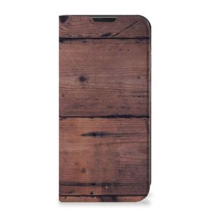 Samsung Galaxy Xcover 6 Pro Book Wallet Case Old Wood