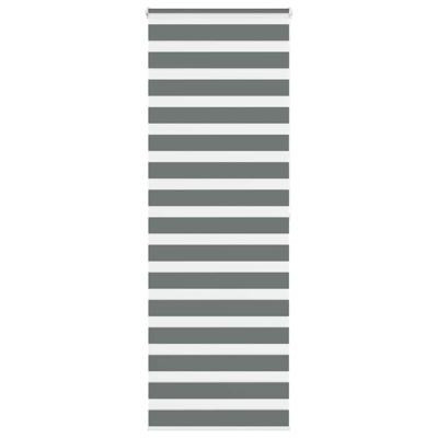 VidaXL Zebra rolgordijn 80x200 cm stofbreedte 75,9 cm donkergrijs