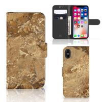 Apple iPhone X | Xs | Bookcase | Marmer Creme