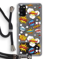 Pow Smack: Samsung Galaxy A41 Transparant Hoesje met koord
