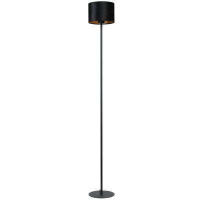 Masterlight Zwarte vloerlampVenus 150cm met zwarte lampenkap - 1470-05-05-130