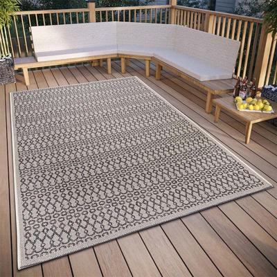 Buitenkleed Vanti - Beige / Grijs maat: 120x63cm - materiaal: Polypropyleen - Dekbed-Discounter.nl