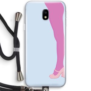 Pink panty: Samsung Galaxy J3 (2017) Transparant Hoesje met koord