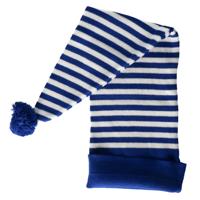 Slaapmuts - blauw/wit - volwassenen en kinderen vanaf 12 jaar - verkleedmuts - slaapmutsen