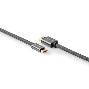 High Speed HDMI-Kabel met Ethernet | HDMI-Connector - HDMI-Ministekker | Gun Metal Grey | G