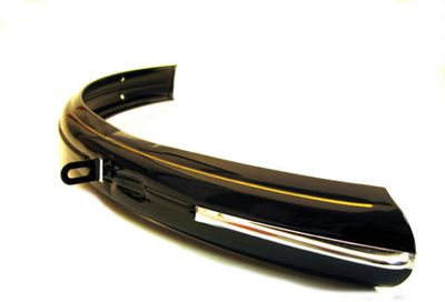voorspatbord 28 inch staal zwart/goud
