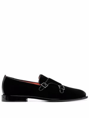 Santoni chaussures à détail boucles - Noir
