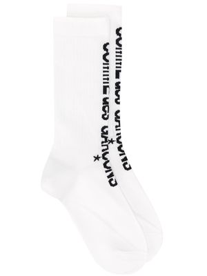 Comme Des Garçons chaussettes à logo - Blanc