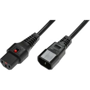 Microconnect PC1022 electriciteitssnoer Zwart 3 m C14 stekker C13 stekker