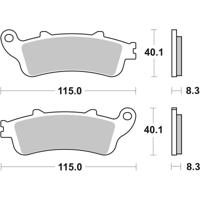 BREMBO Remblokken, voor de moto, Road Gesinterd Metaal 07HO42LA
