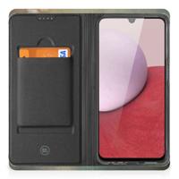 Smartphone hoesje voor Samsung Galaxy A14 4G Vintage Pauwen