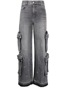 AMIRI jean Baggy Cargo à coupe ample - Gris