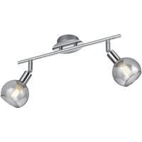 Glanzend Chroom LED Plafondspot 2-lichts met E14 Fitting - Aluminium