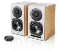 Edifier: S880DB - 2 stuks - Wit met houtkleurige zijkanten - thumbnail