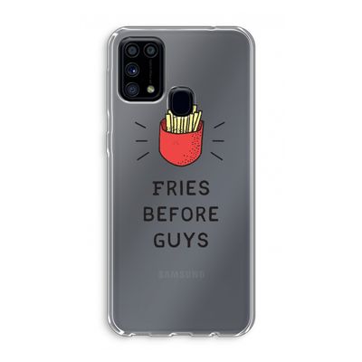 Fries before guys: Samsung Galaxy M31 Transparant Hoesje