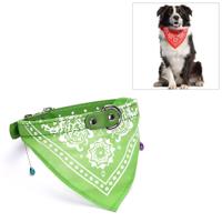 Verstelbare hond Bandana leder gedrukte zachte sjaal kraag scoutingdas voor puppy huisdier maat: M (groen) Verstelbare hond Bandana leder gedrukte zachte sjaal kraag scoutingdas voor puppy huisdier maat: M (groen)