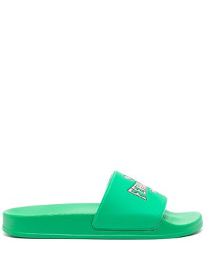 Chiara Ferragni claquettes à logo imprimé - Vert