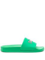 Chiara Ferragni claquettes à logo imprimé - Vert