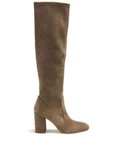 Stuart Weitzman bottines Yuliana 85 mm en daim - Tons neutres