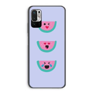 Smiley watermeloen: Xiaomi Redmi Note 10 5G Transparant Hoesje