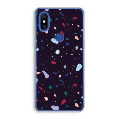 Dark Rounded Terrazzo: Xiaomi Mi Mix 3 Transparant Hoesje