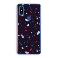 Dark Rounded Terrazzo: Xiaomi Mi Mix 3 Transparant Hoesje