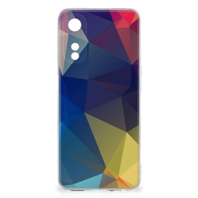 OPPO A78 5G | A58 5G | TPU Hoesje | Polygon Dark