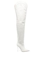 Paris Texas bottes Paloma à ornements en cristal 115 mm - Blanc