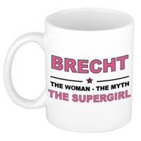 Brecht cadeau mok - Woman Myth Supergirl - naam koffiemok - 300 ml - collega - moederdag