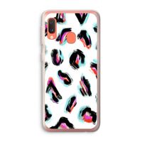 Cheetah color: Samsung Galaxy A20e Transparant Hoesje
