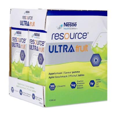 Nestlé Resource Ultra Fruit Appel 4x200ml