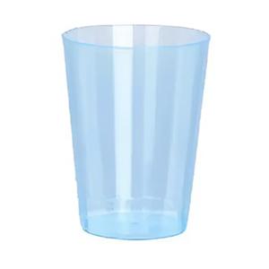 Beker- 6x - blauw - kunststof - 280ml- herbruikbaar glas