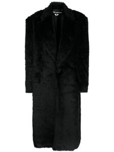 Junya Watanabe manteau boutonné à revers crantés - Noir