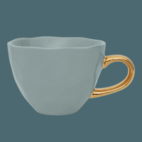 Good Morning kop Cappuccino / Thee Ø11 cm - Slate (set van 4)