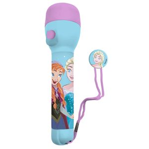 Disney Frozen&amp;nbsp;kinder zaklamp/leeslamp - lila/blauw - kunststof - 16 x 4 cm   -