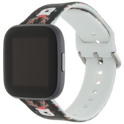Fitbit Versa Print Sport Band - Kerst Rendier Fitbit Versa Print Sport Band - Kerst Rendier