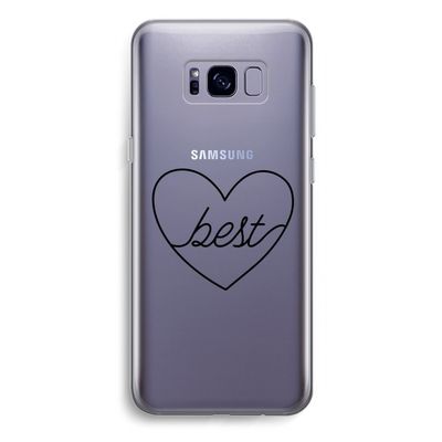 Best heart black: Samsung Galaxy S8 Plus Transparant Hoesje