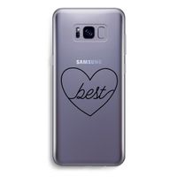 Best heart black: Samsung Galaxy S8 Plus Transparant Hoesje