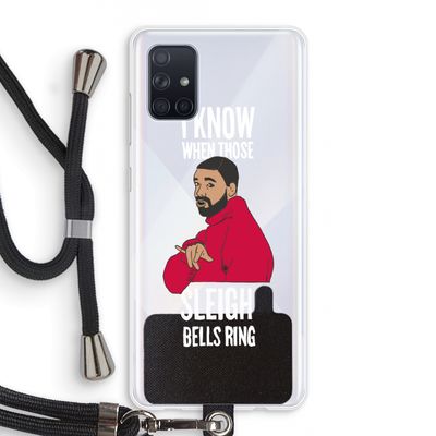 Sleigh Bells Ring: Samsung Galaxy A71 Transparant Hoesje met koord