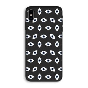 Eyes pattern: iPhone X Biologisch afbreekbaar hoesje