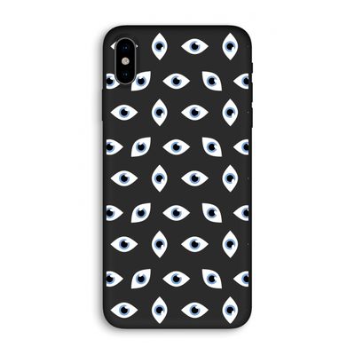 Eyes pattern: iPhone X Biologisch afbreekbaar hoesje