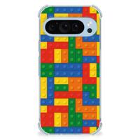 Google Pixel 9 | 9 Pro Doorzichtige Silicone Hoesje Blokken