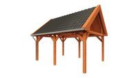 Tijdelijk 15% korting | Trendhout Buitenverblijf zadeldak XL 530x440 cm- Zadeldak- Hout- Trendhout