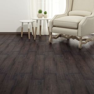 VidaXL Vloerplanken zelfklevend 5,21 m² 2 mm pvc donkerbruin