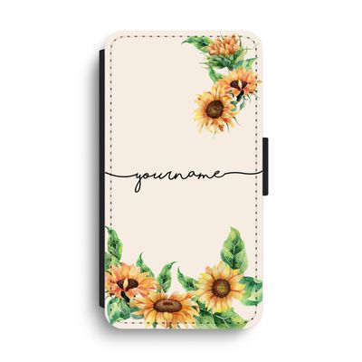 Zonnebloemen: iPhone XS Max Flip Hoesje