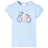 VidaXL Kindershirt 116 lichtblauw