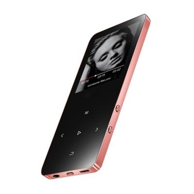 1 8 inch touch screen Metal Bluetooth MP3 MP4 HiFi Sound muziekspeler 16GB (Rose goud)